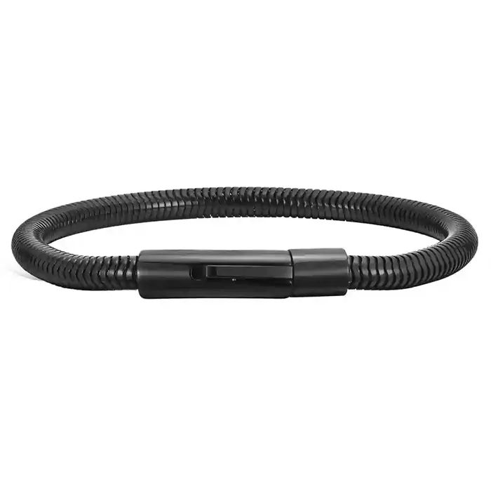 Sort Snake Armbånd ædelstål - Armbånd