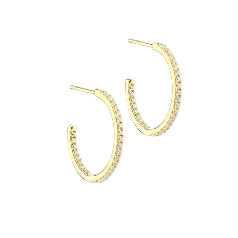Daphne Hoop Medium Golden - Aqua Dulce Øreringe  - 5740013859909