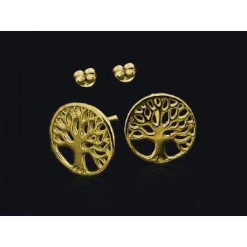 Livets Træ Guld øreringe Spirituelle Smykker Godkarmashop - Claro Øreringe