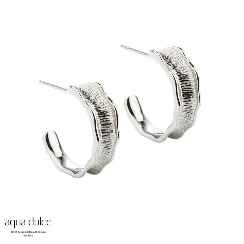 New Fanny Hoop Silver - Aqua Dulce Øreringe  - 5740013851842