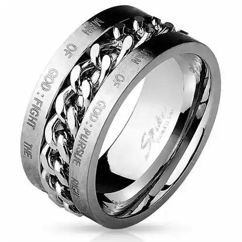 Bred Herrering 316l - Fingerringe