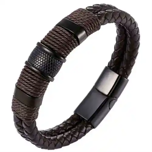 Brown Crawe Læderarmbånd - Armbånd