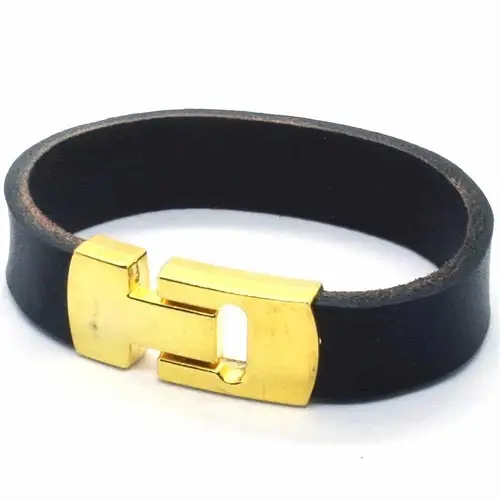 Mazo Læderarmbånd Golden - Armbånd