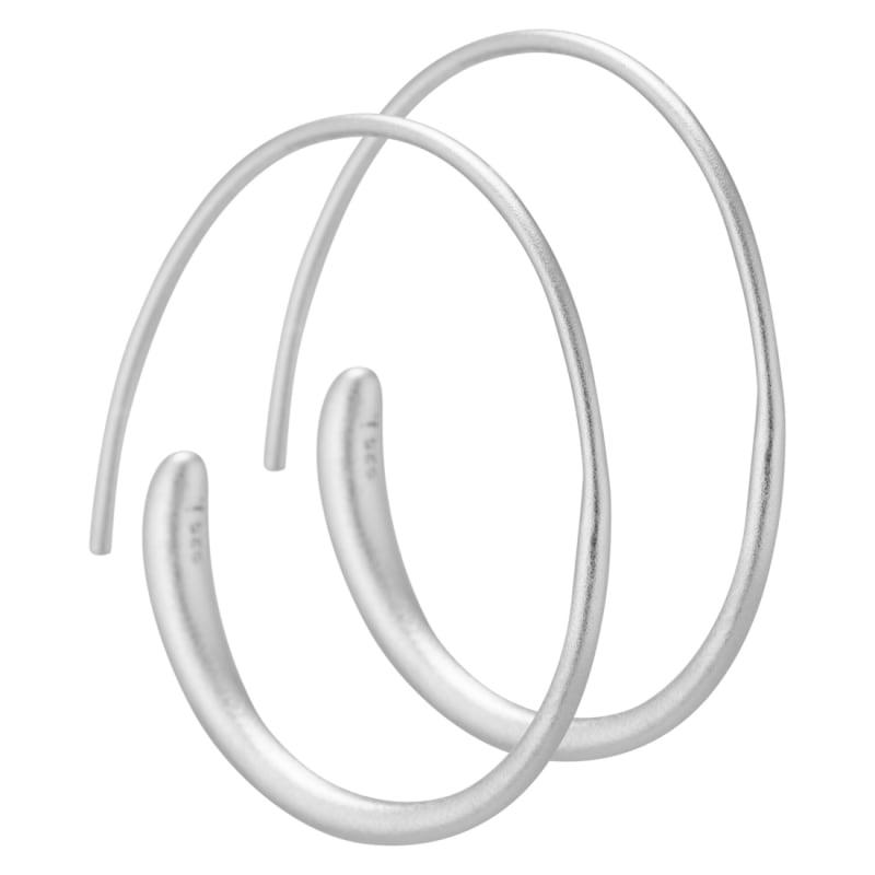 Simply Hoops Silver - Aqua Dulce Øreringe  - 5740013836290
