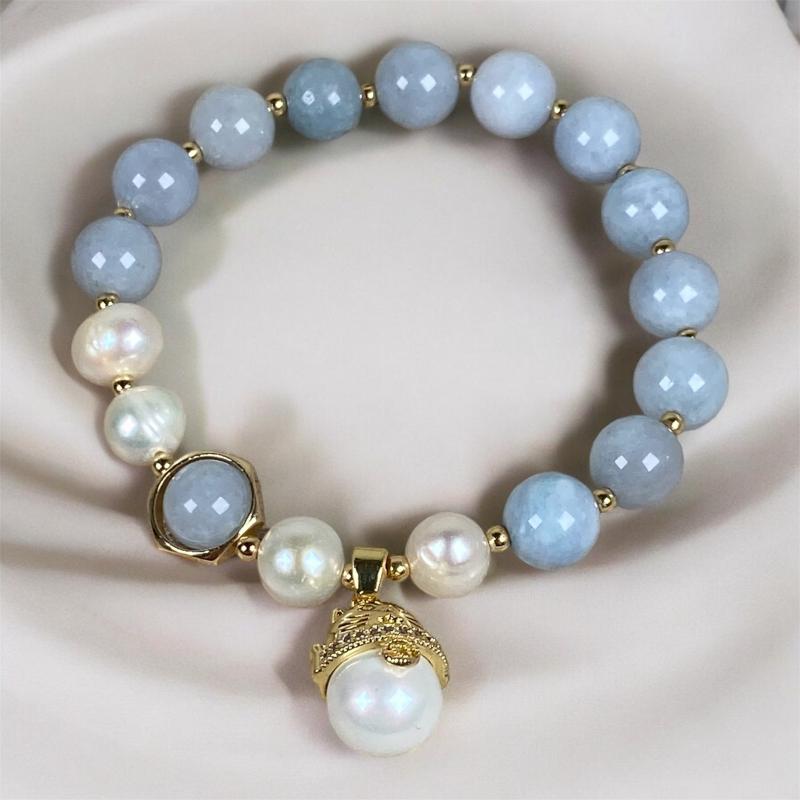 Aquamarin Armbånd Vedhæng - Aquamarin Armbånd