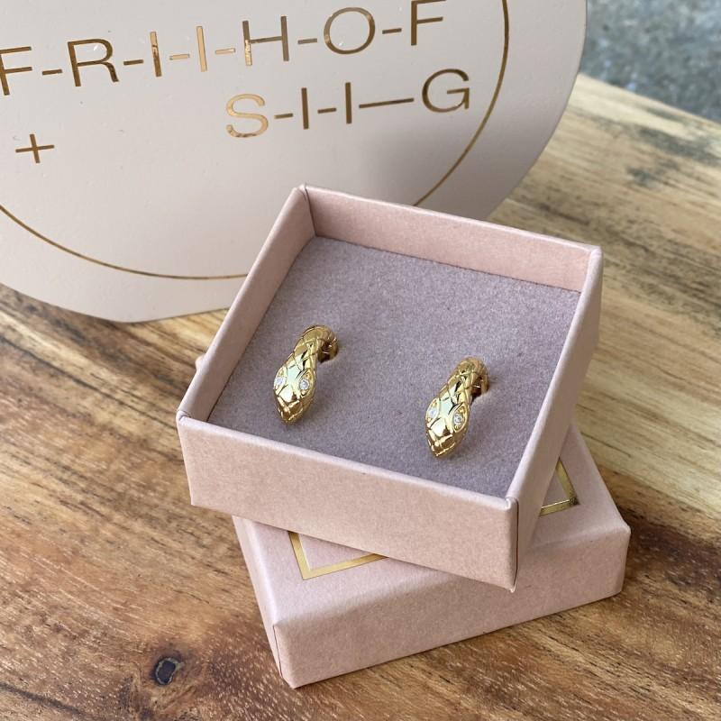 Fra Friihof Siig Gold Snake - Friihof + Siig Øreringe
