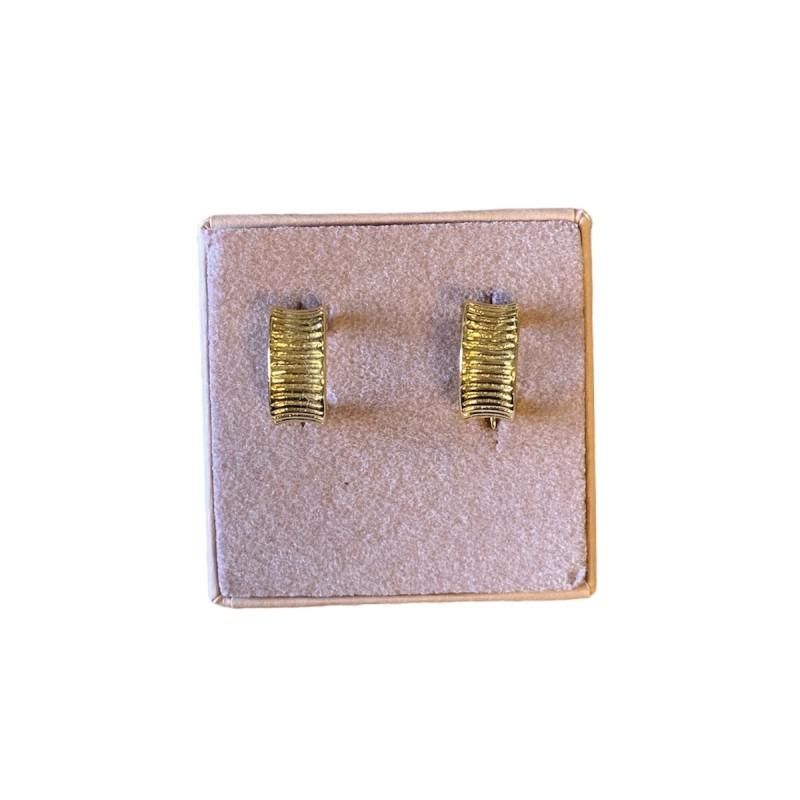 Friihof Siig Guldbelagt Riller - Friihof + Siig Øreringe