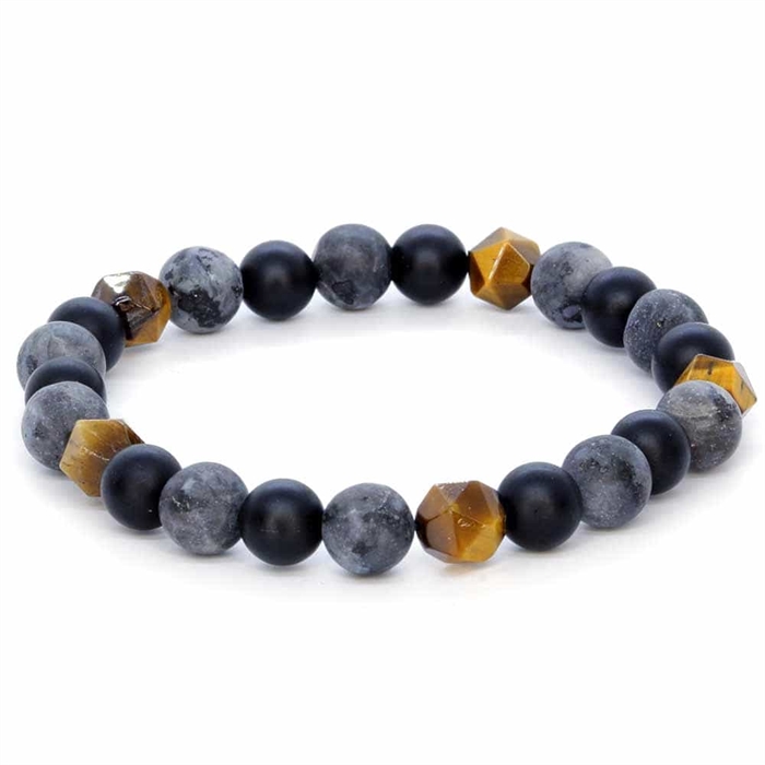 Sort Jade Black Perler Armbånd 8mm - Armbånd