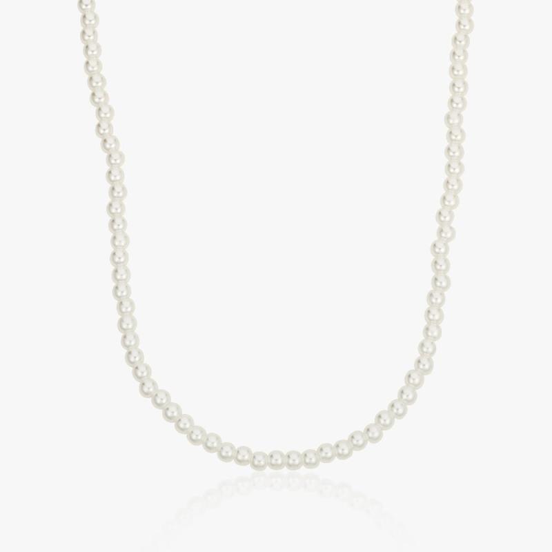 Perlehalskæde 4mm 4mm - Halskæder