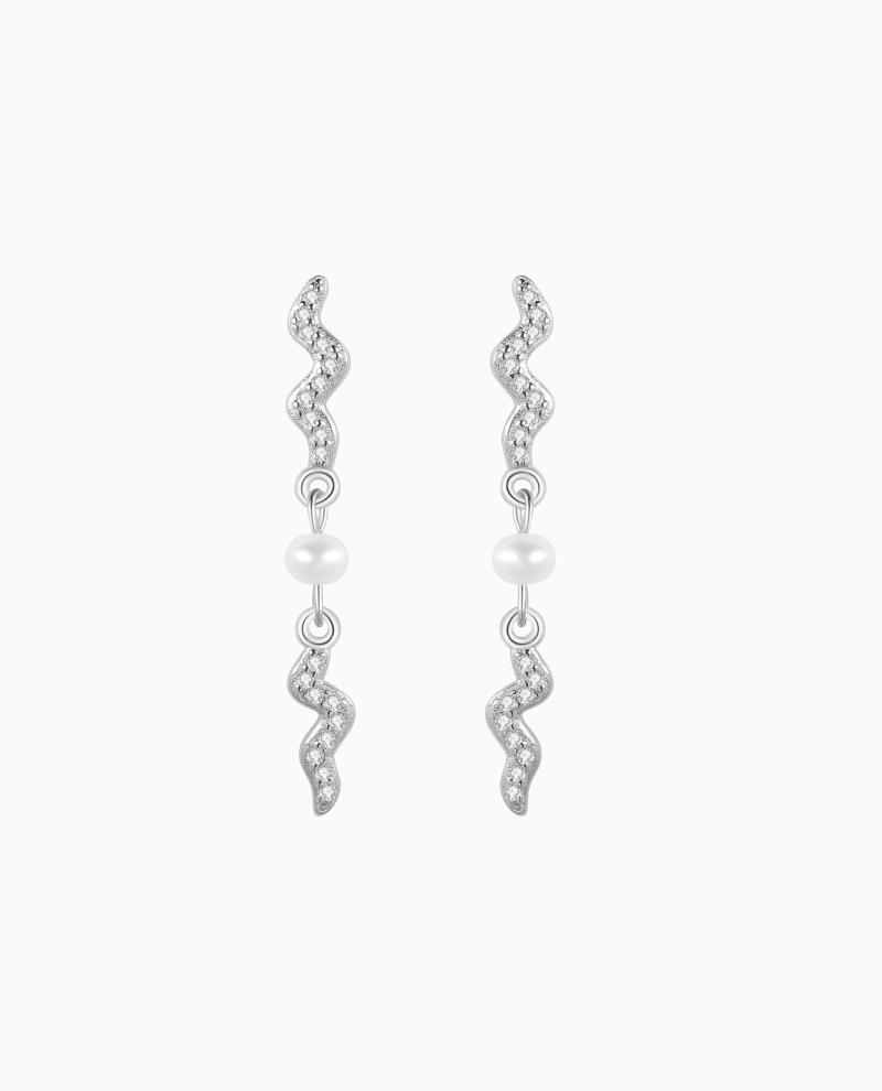 Rhea Earrings Sølv - Nava Copenhagen Øreringe  - 05715461001668