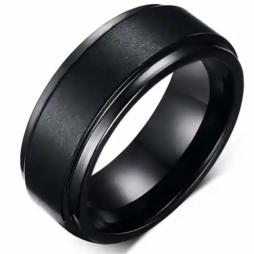 Sort Panter Tungsten Ring Mat Carbide - Fingerringe