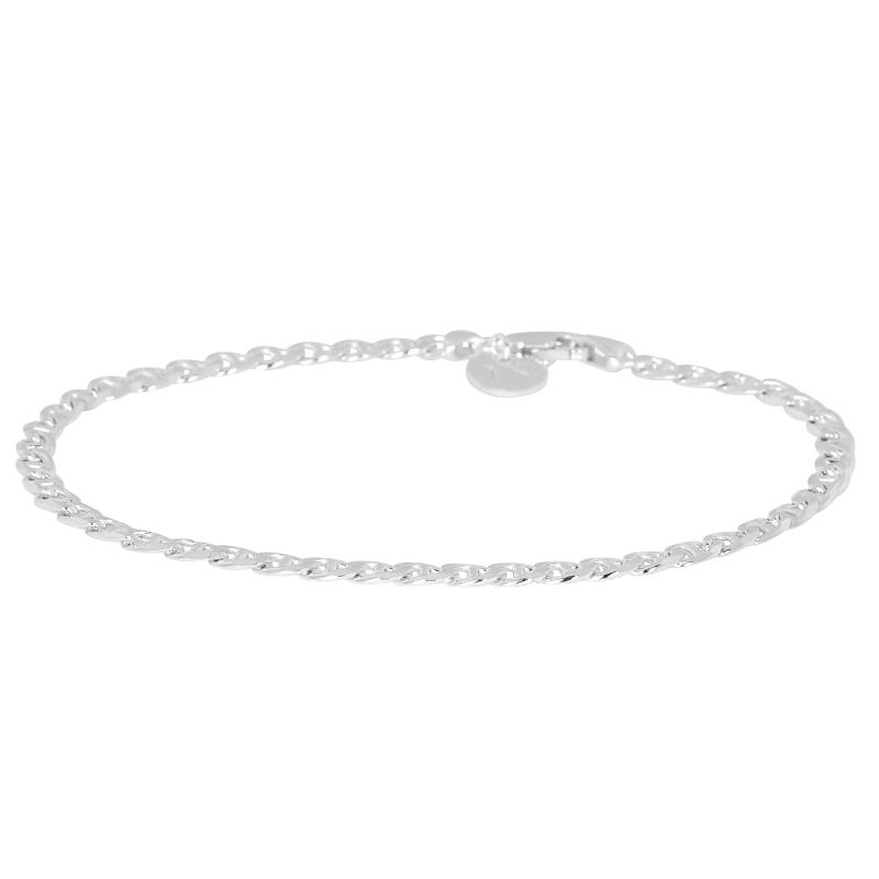 Sølv Curb Marina Bracelet Silver - Ix Studios Armbånd  - 5714534011139