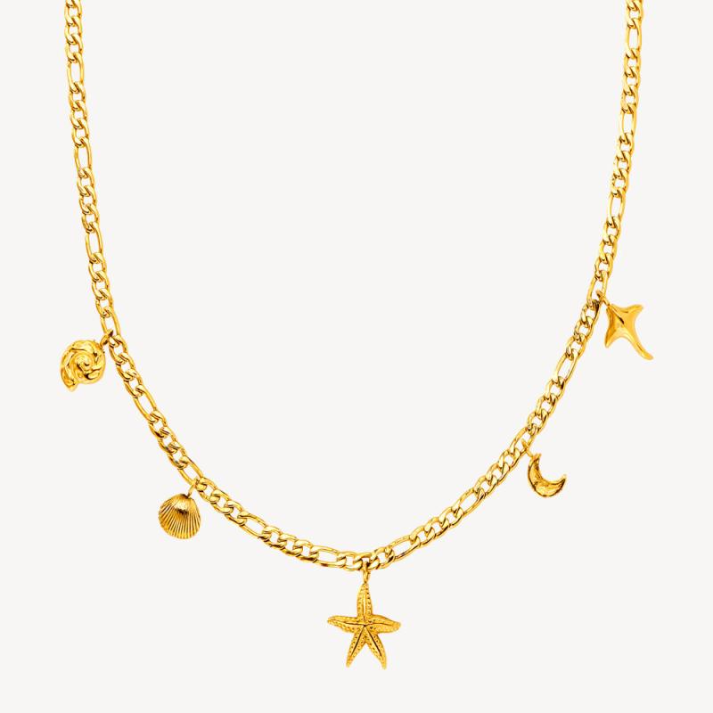 Guld Sirena Halskæde Forgyldt - Sistie2nd Halskæder