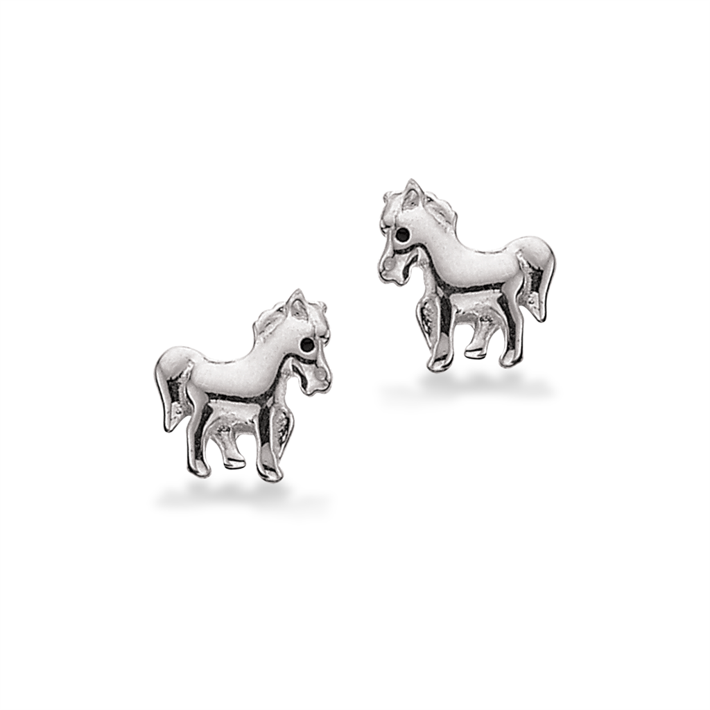 Scrouples Sølv ørestikker Med Hest 101132 - Scrouples Øreringe  - 1233690093598