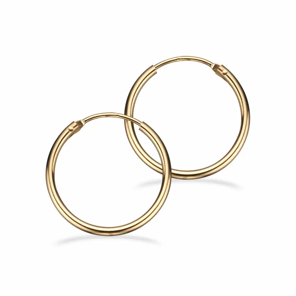 Scrouples Karat Guld Creol 4x20mm 10143 - Scrouples Øreringe  - 1233690091358
