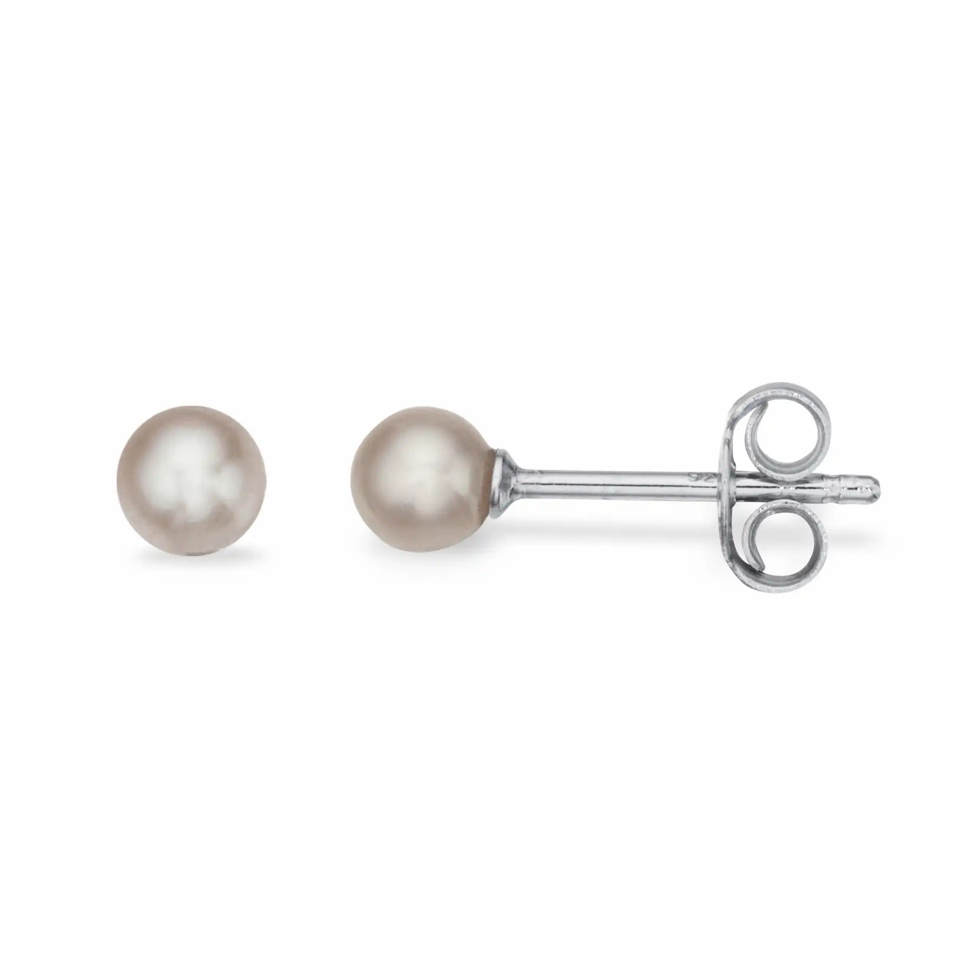 Scrouples Sølv ørestikker Med Ferskvandsperle 5mm 110592slet - Scrouples Øreringe  - 1233690206493