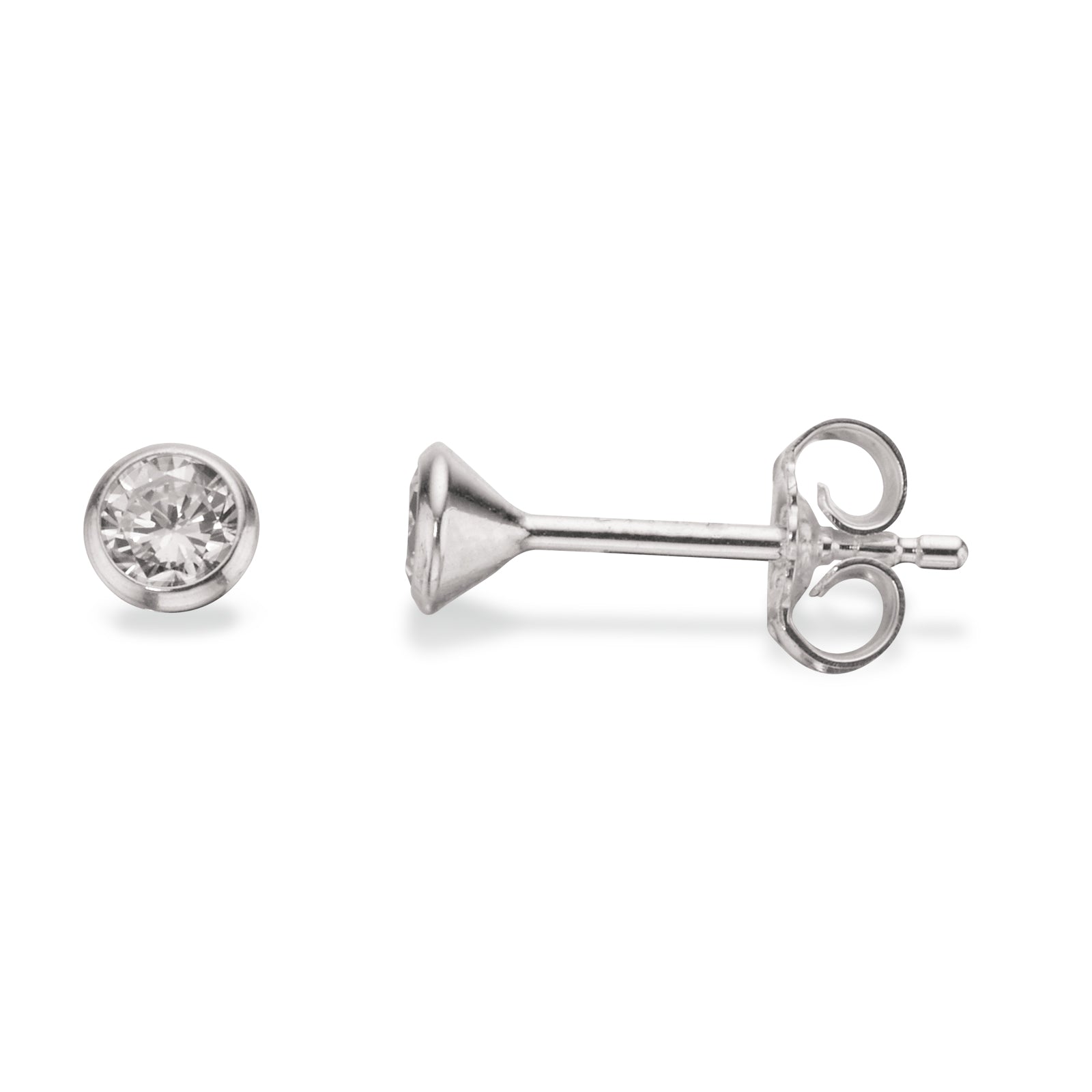 Scrouples Sølv ørestik Med Zirkonia Sten 5mm 112042 - Scrouples Øreringe  - 1233690227702