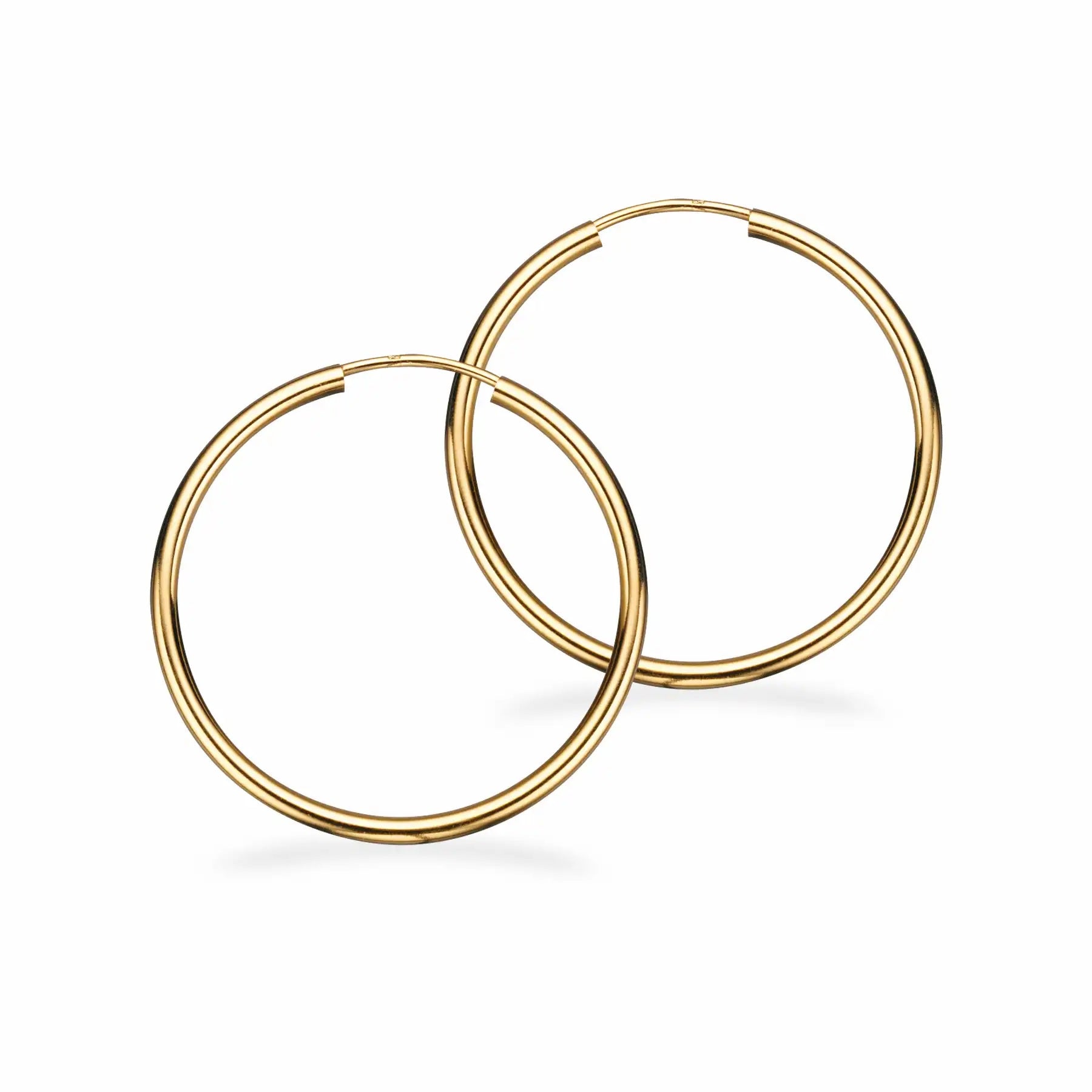 Scrouples Karat Guld Creoler 30mm 11303 - Scrouples Øreringe  - 1233690084923