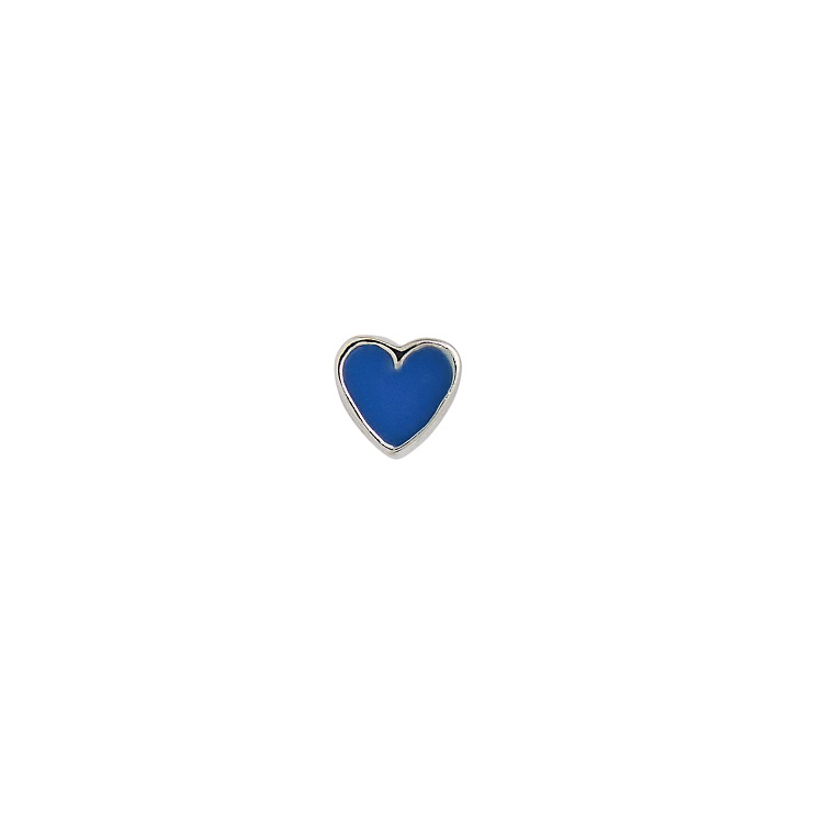 Stine Petit Love Heart Cobalt Blue ørering 1181 Coboltblue - Stine A Øreringe