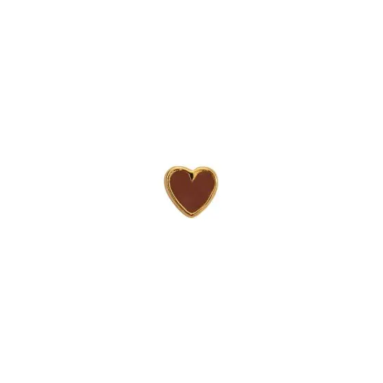 Stine Petit Love Heart 1181 Mocha - Stine A Øreringe