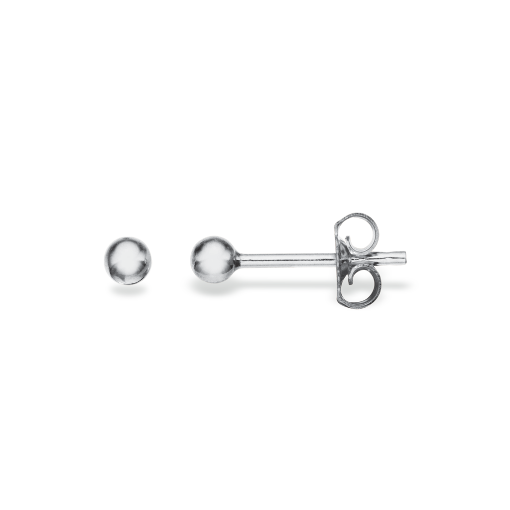 Scrouples Sølv Kugle ørestikker 2mm 12022 - Scrouples Øreringe  - 1233690090726