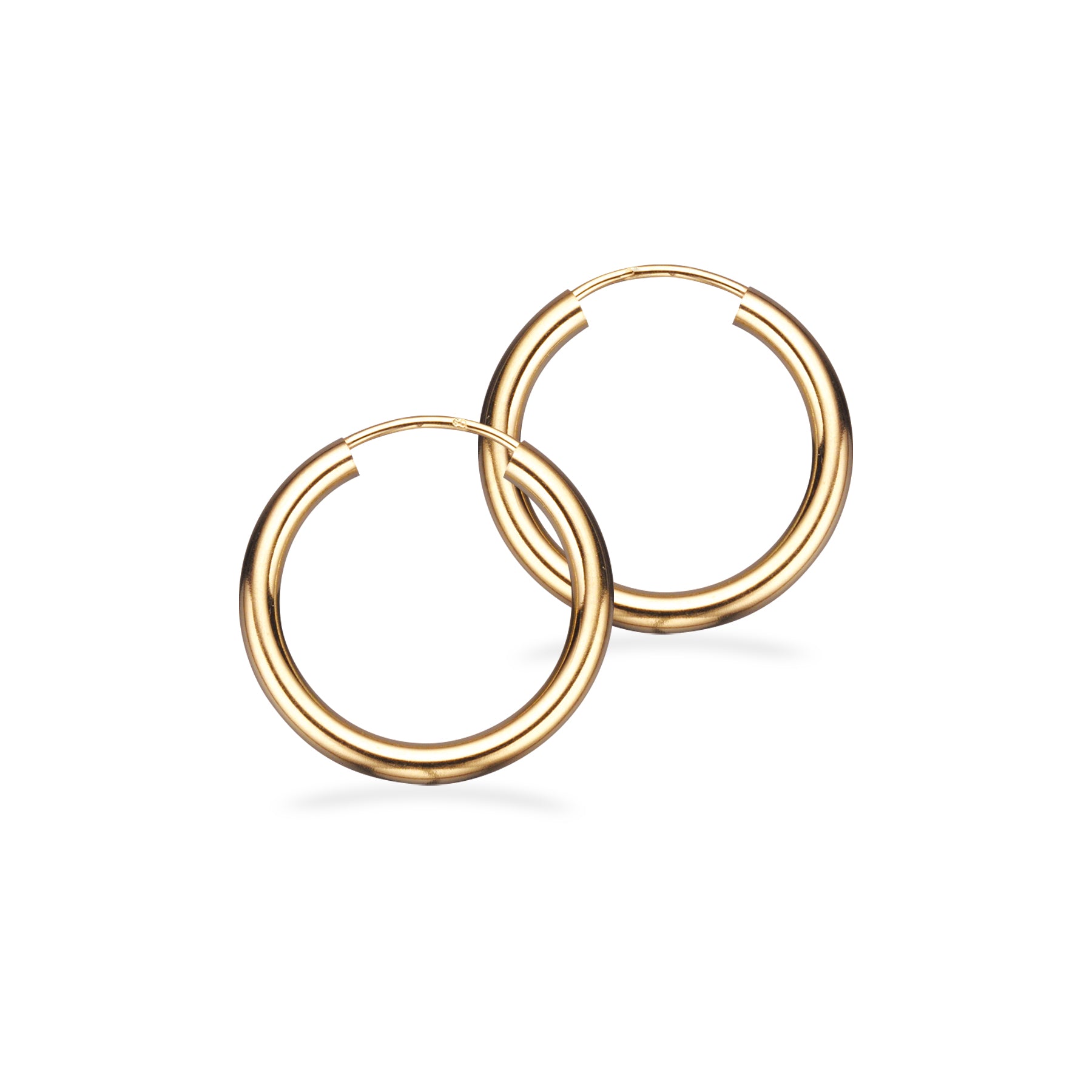 Scrouples Karat Guld øreringe 20mm 1203 - Scrouples Øreringe  - 1233690084930