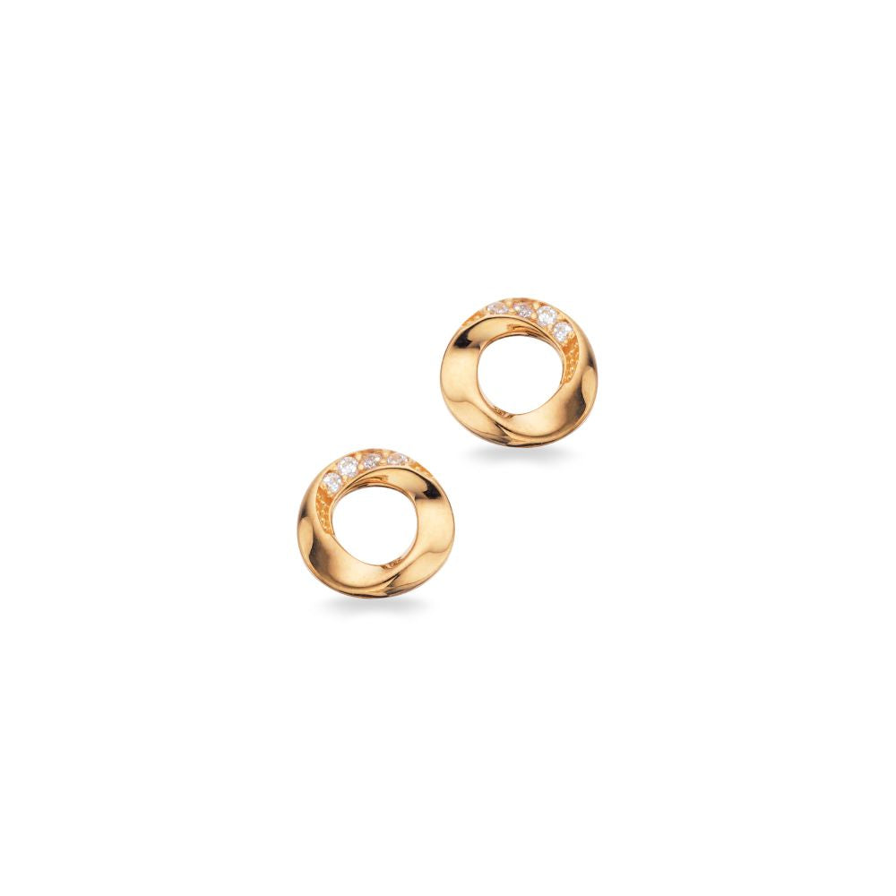 Scrouples 8kt Guld Cirkel ørestikker 122073 - Scrouples Øreringe