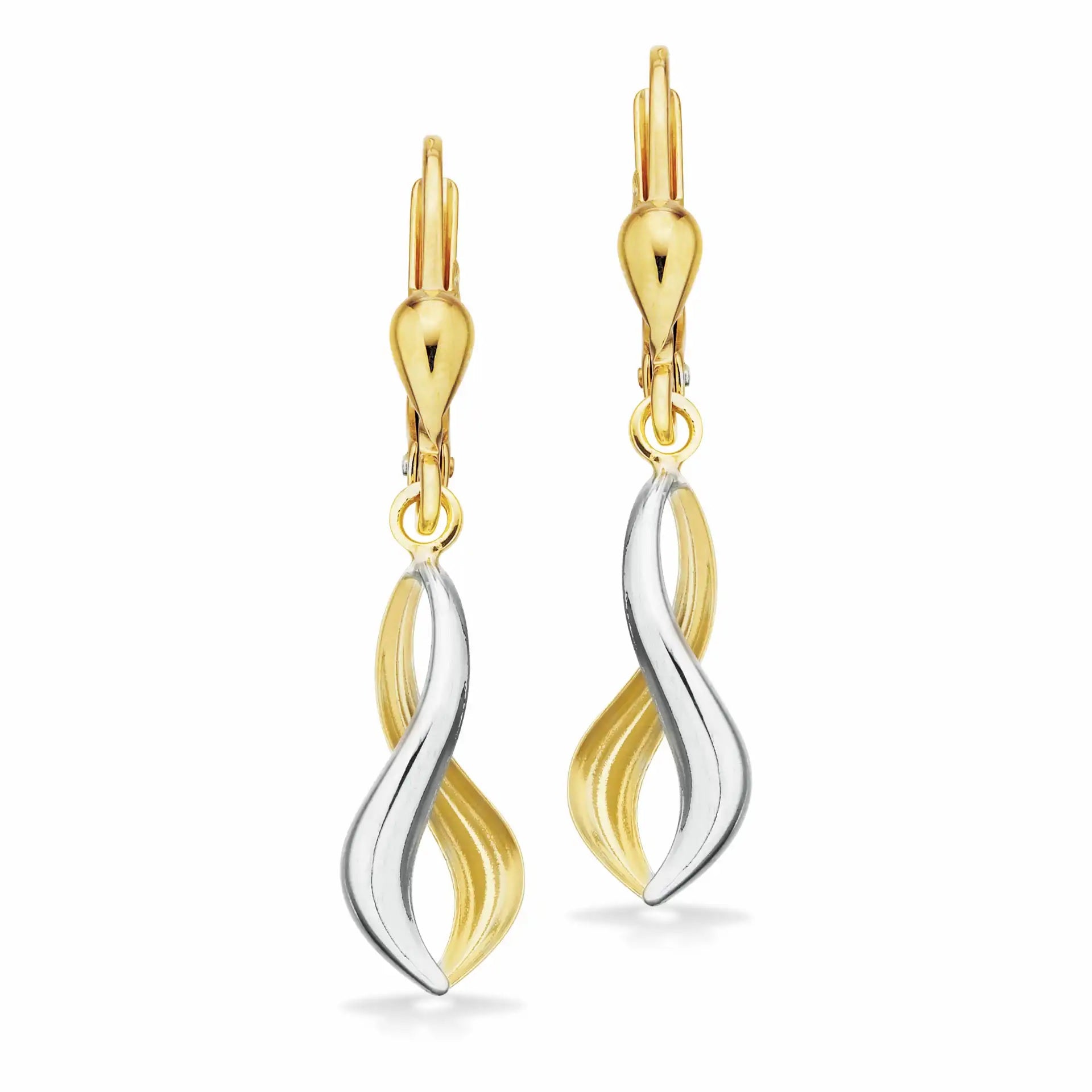 Hvid Scrouples Karat Guld Gulds ørebøjler 123314 - Scrouples Øreringe  - 1233690214801