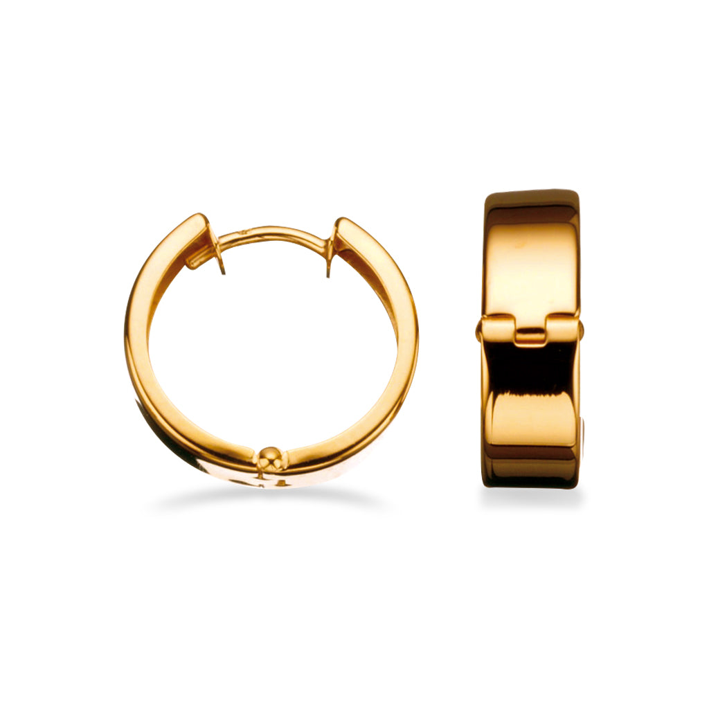 Scrouples Karat Guld Creoler Med Klik Lås 12653 - Scrouples Øreringe  - 1233690102566
