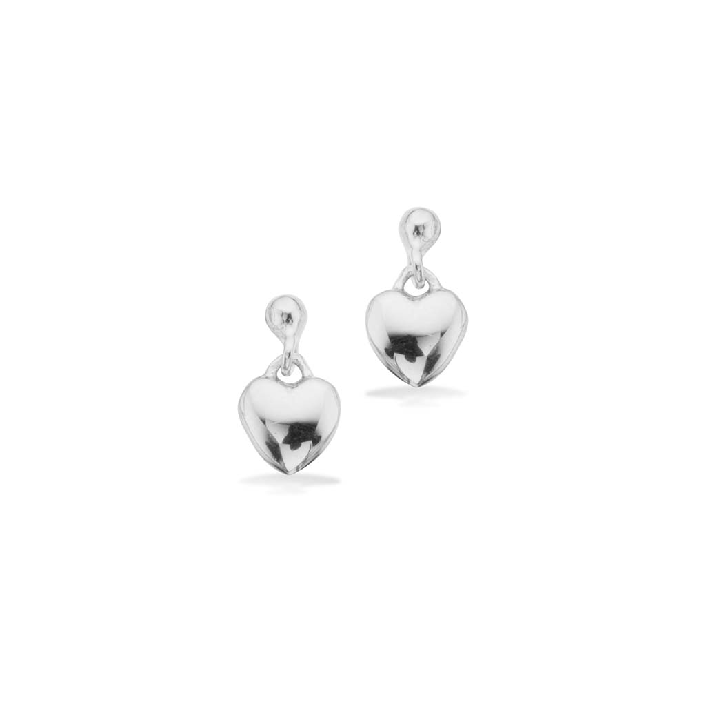 Scrouples Sølv øreringe Med 6mm Hjerte 139972 - Scrouples Øreringe  - 1233690093802