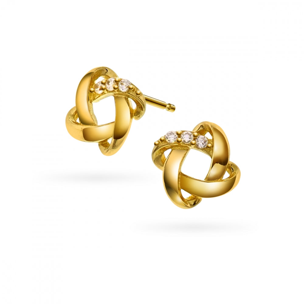 Arne Nordlie 14kt ørestikker Med Små Sten 53470 - Arne Nordlie Øreringe