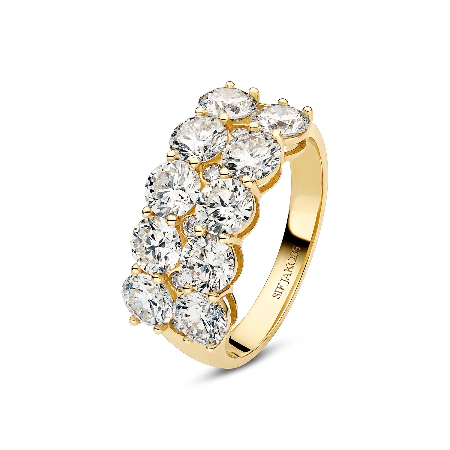 Hvid Ring Ariccia Guld Guld Lab Grown Diamanter - Fingerringe  - 5710699086654