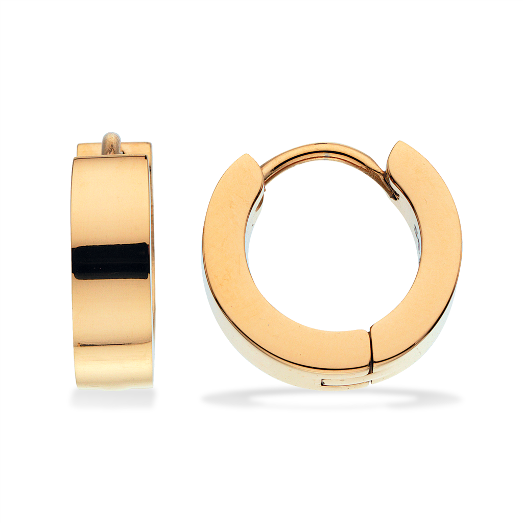 Scrouples Herre Creol Forgyldt Stål 14mm 158571 - Scrouples Øreringe  - 1233690197050