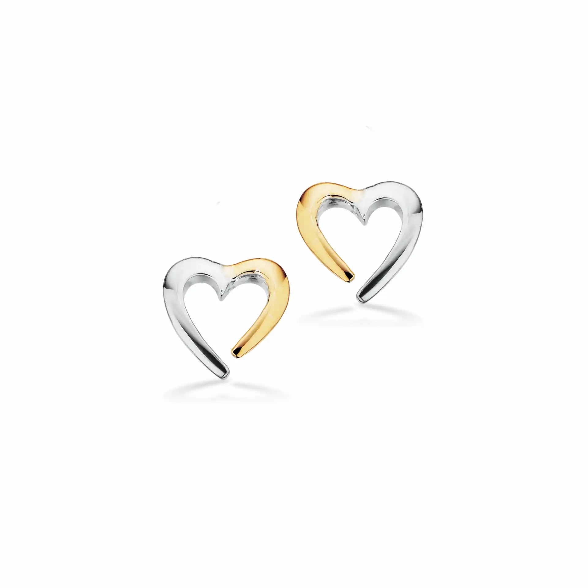 Scrouples Hjerte øreringe Karat Guld Sølv 160982 - Scrouples Øreringe  - 1233690213750