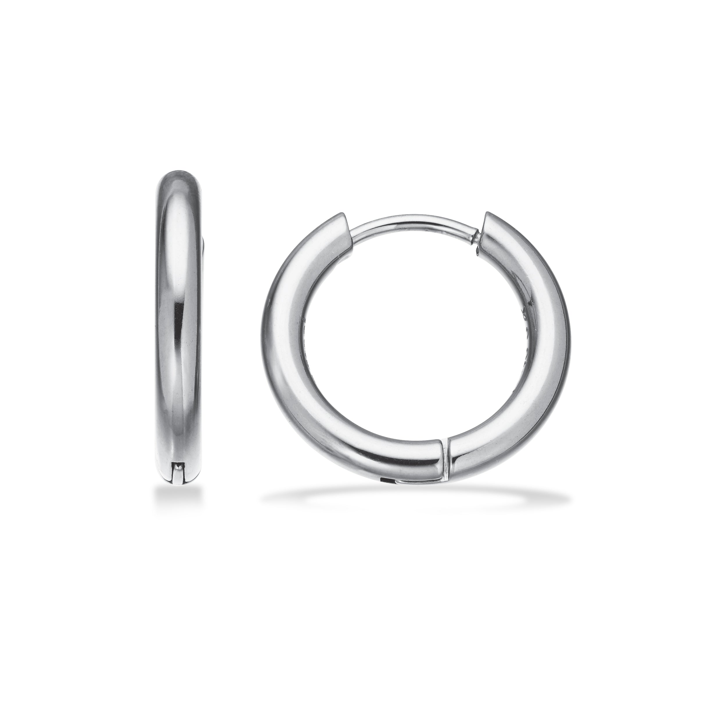 Scrouples Stål Creoler Med Klik Lås 5x12mm 163341 - Scrouples Øreringe  - 1233690237176