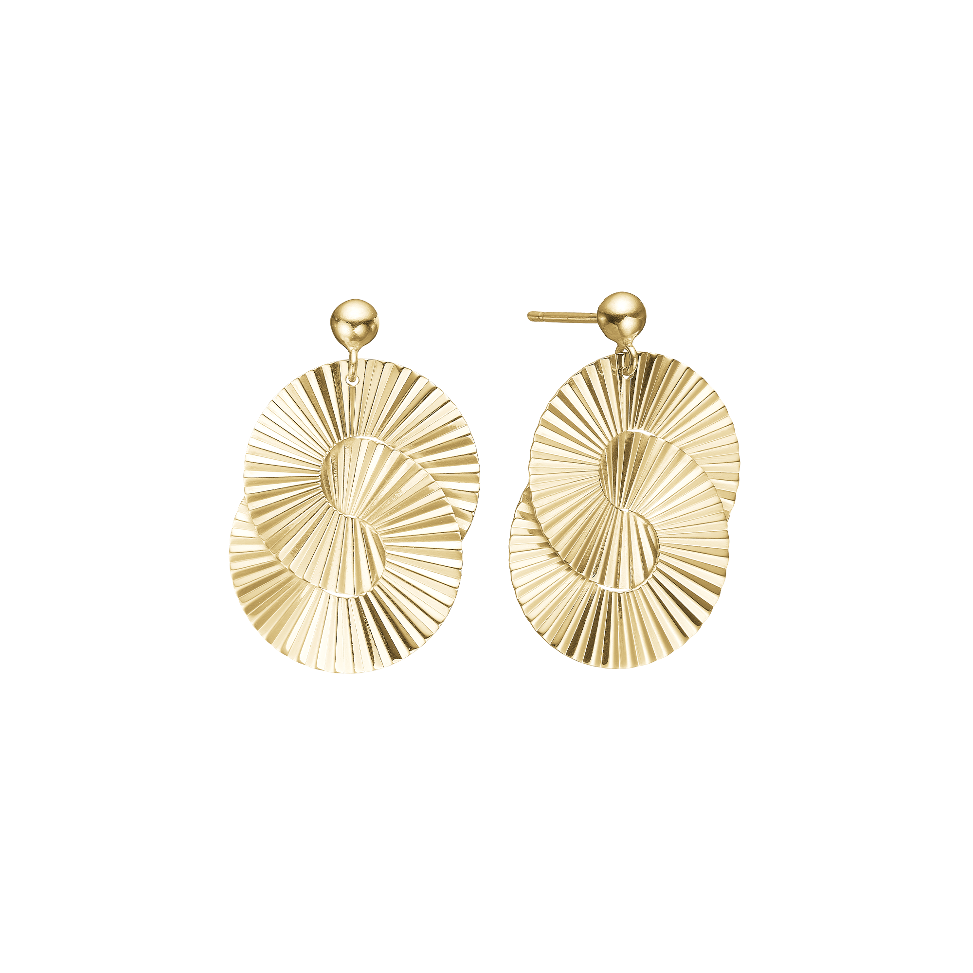 Aagaard Guld Belagte Sunshine øreringe 1670 G40 - Aagaard Øreringe  - 1233690187686