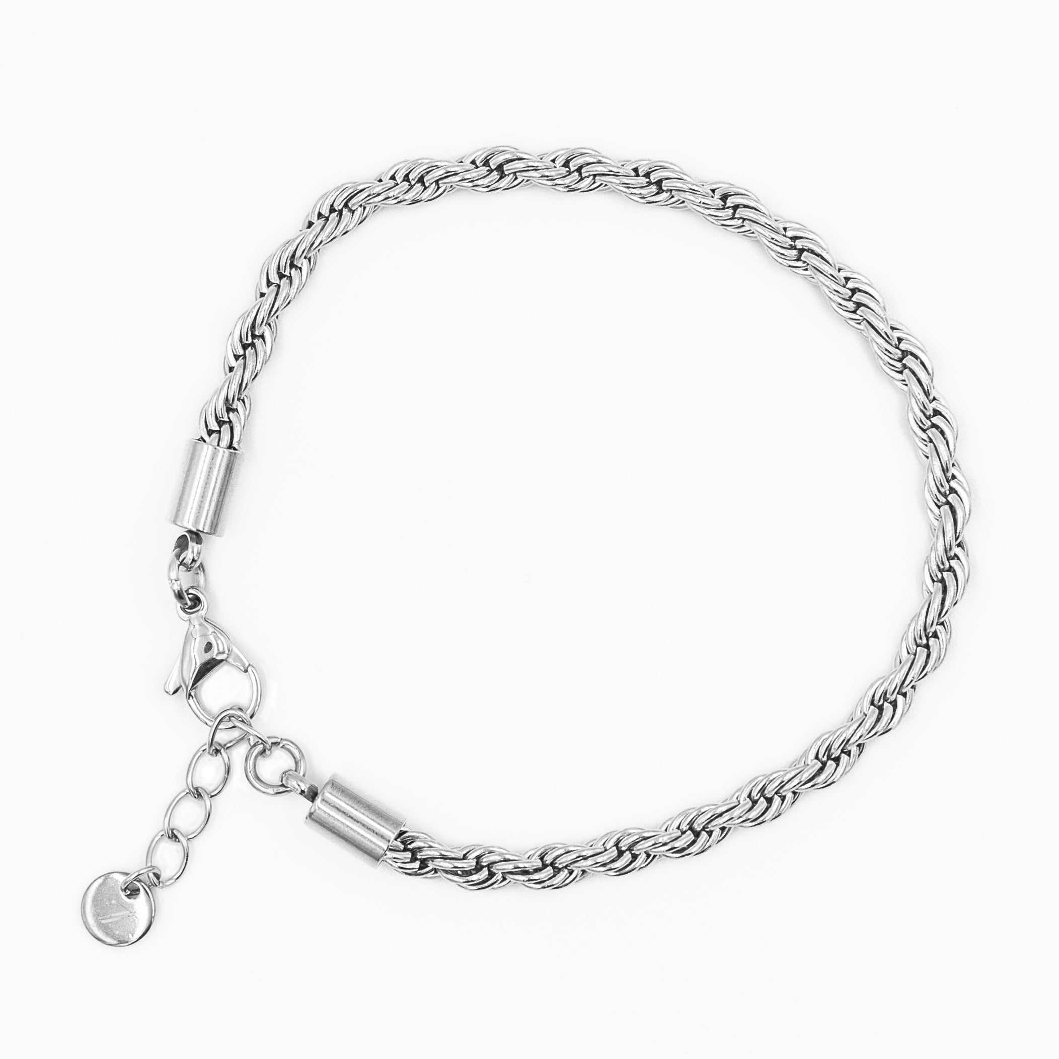 Sølv Corda Rope Armbånd 4mm - Zarge Jewelry Armbånd