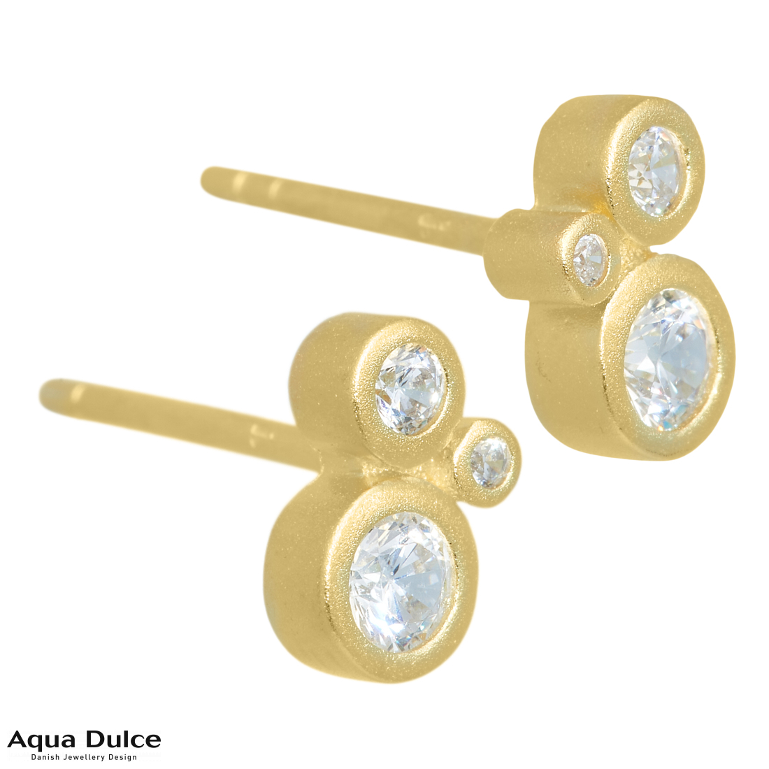 Aqua Dulce Marie øreringe Forgyldt - Aqua Dulce Øreringe