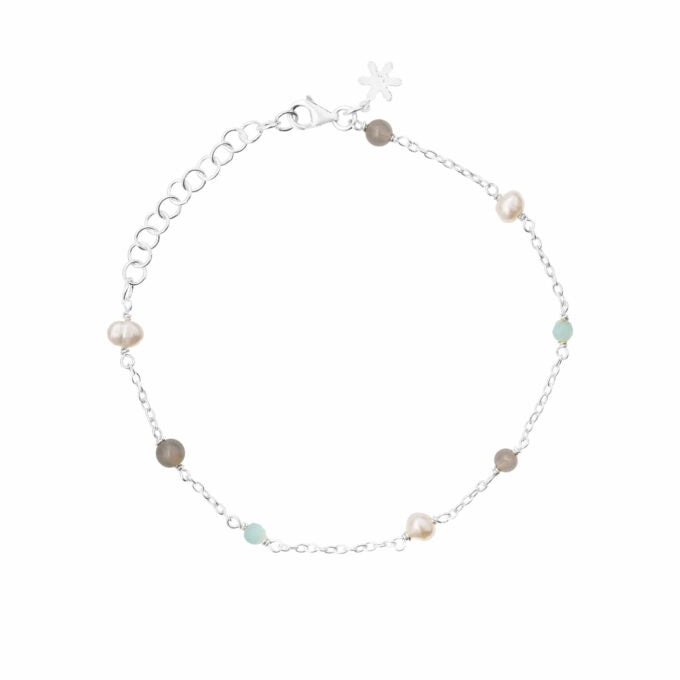 Susanne Friis Bjørner Armbånd Sfb Sølv Armbånd Med Perler Sten 1882 578 - Armbånd  - 1233690186597