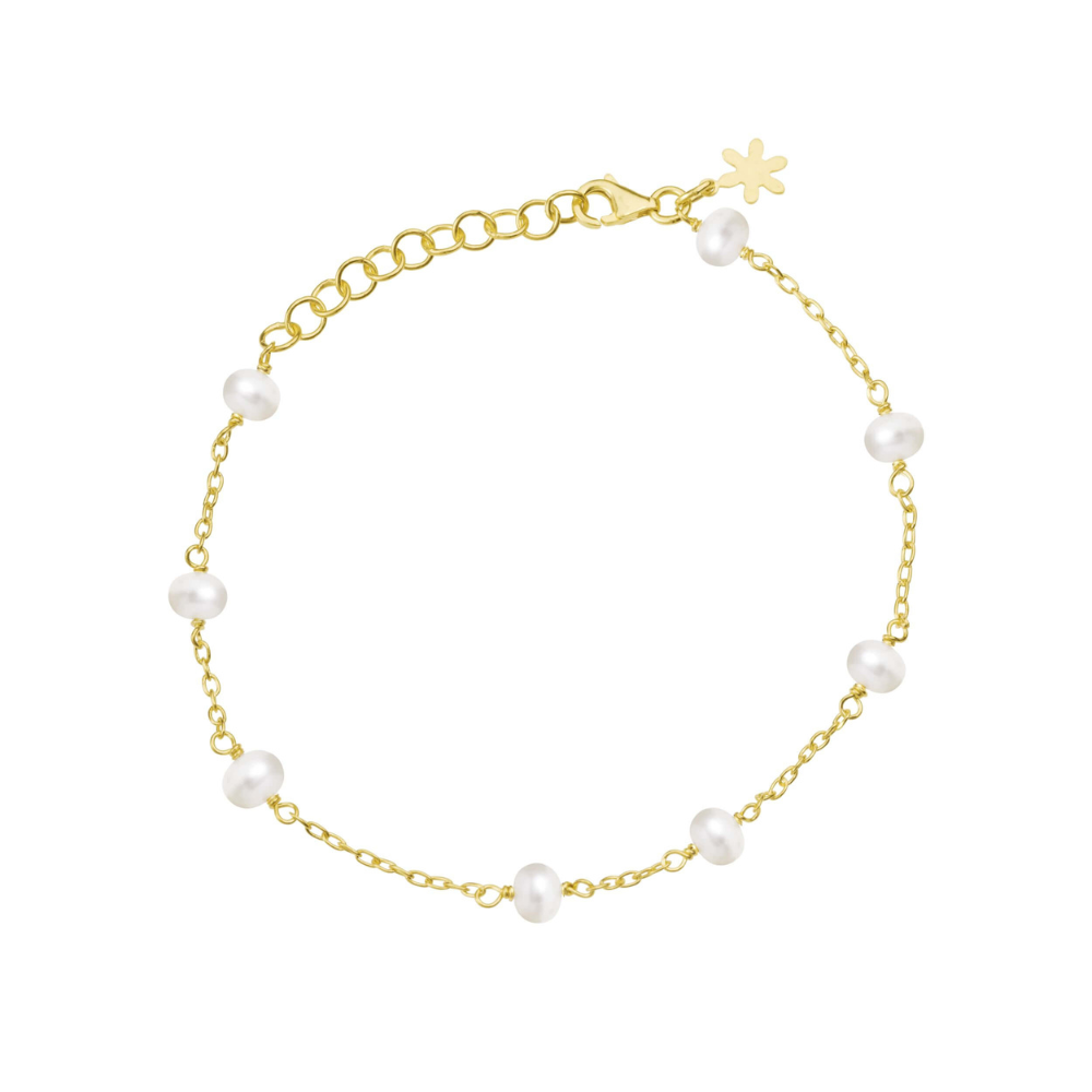 Susanne Friis Bjørner Armbånd Sfb Forgyldt Sølv Armbånd Med Perler 1882 900 - Armbånd