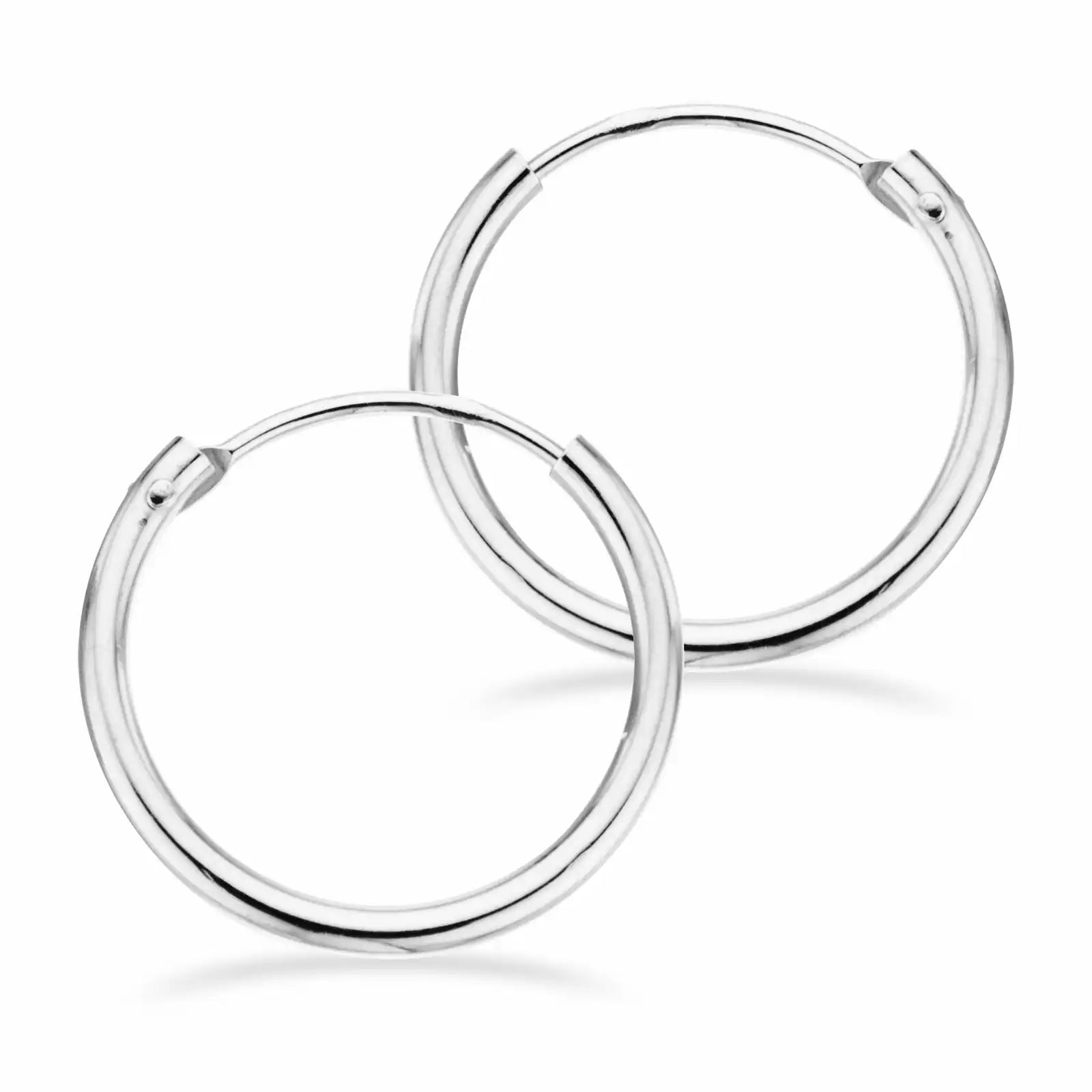 Scrouples Klassike Sølv Creoler 15mm 190022 - Scrouples Øreringe  - 1233690143217