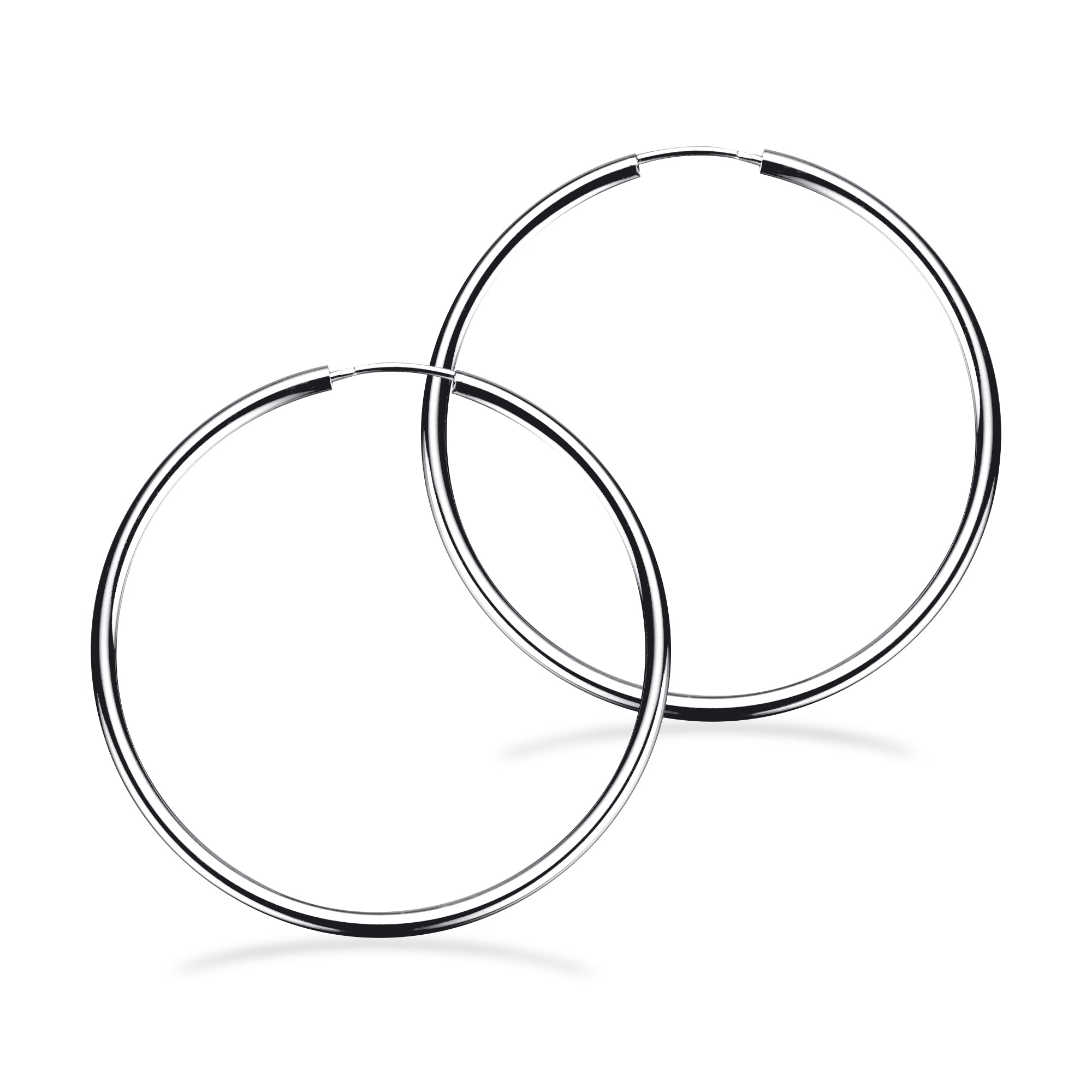 Scrouples Sølv Creoler Med Vridlås 40mm 190142 - Scrouples Øreringe