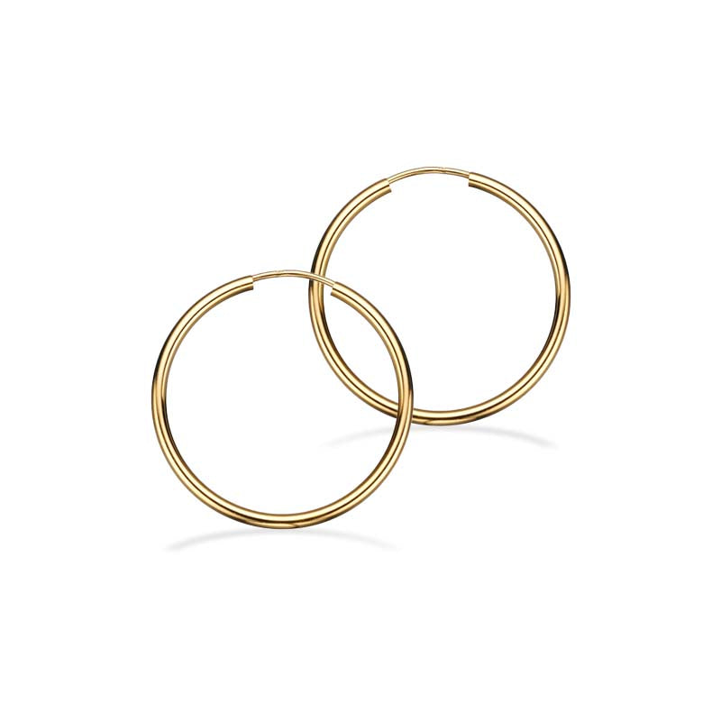 Scrouples Sølv Forgyldte Creoler 30mm 190692 - Scrouples Øreringe  - 1233690171241