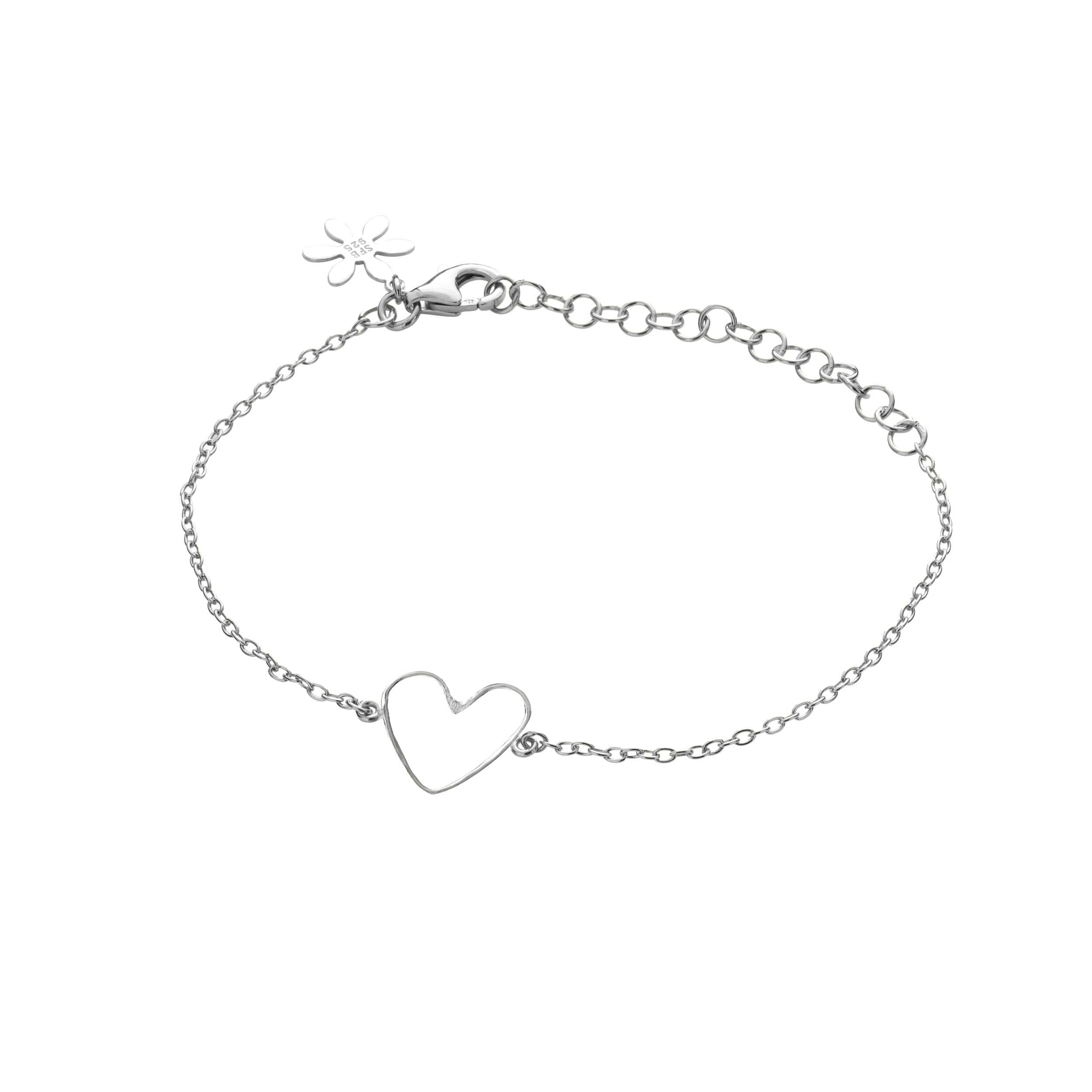 Susanne Friis Bjørner Armbånd Sfb Sølv Armbånd Med Hjerte 1910 - Armbånd  - 1233690228013