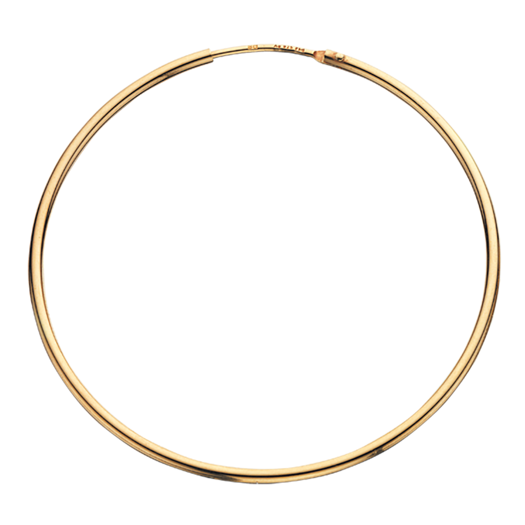 Scrouples Forgyldt Sølv Creol 44mm 193662 - Scrouples Øreringe  - 1233690112305