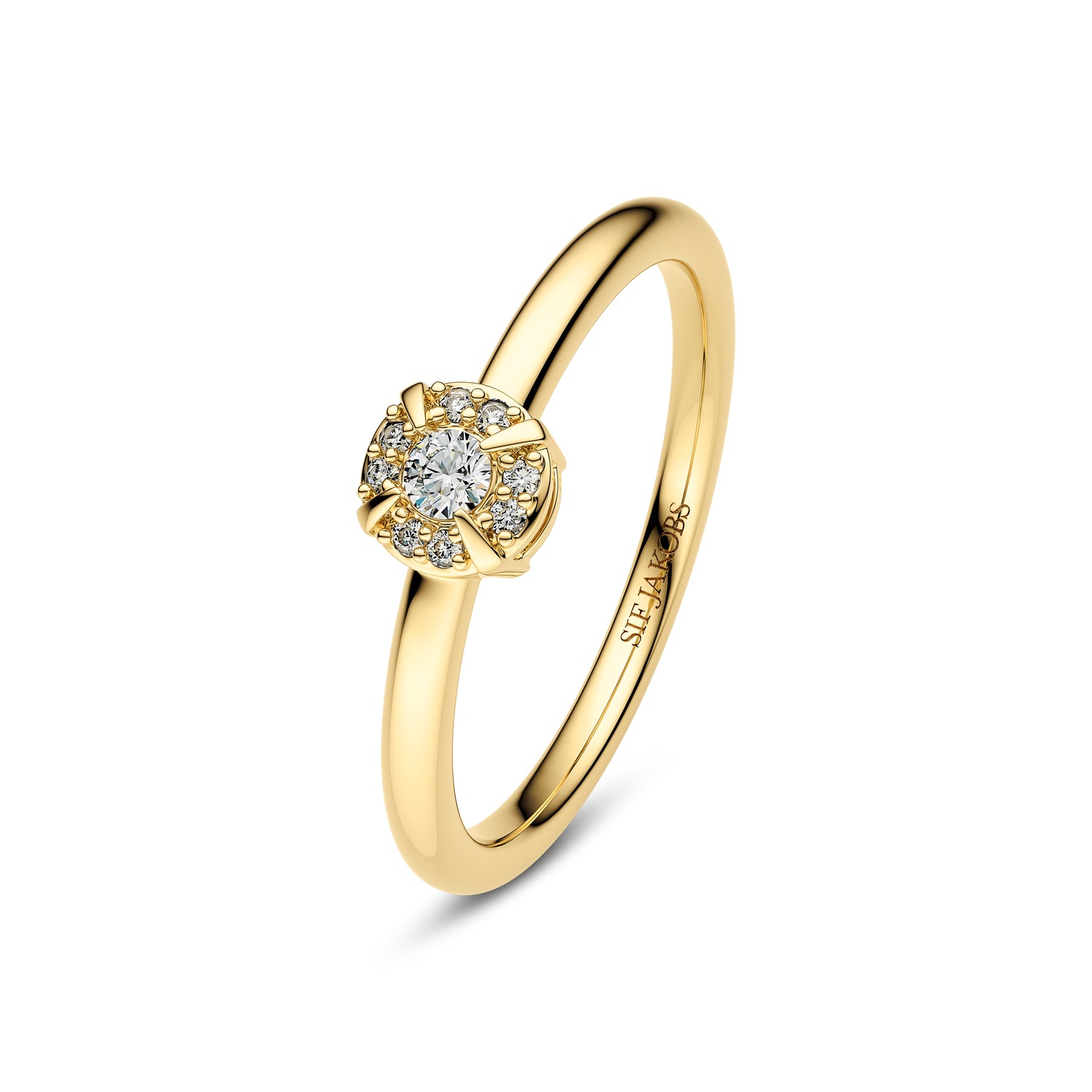 Hvid Ring Rome Guld Guld Lab Grown Diamanter - Fingerringe  - 5701699094497