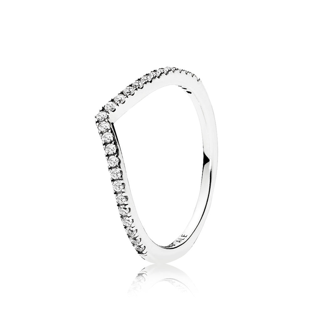 Pandora Wishbone Ring Med Sten Zirkonia 196316cz - Pandora Fingerringe  - 1233690018751