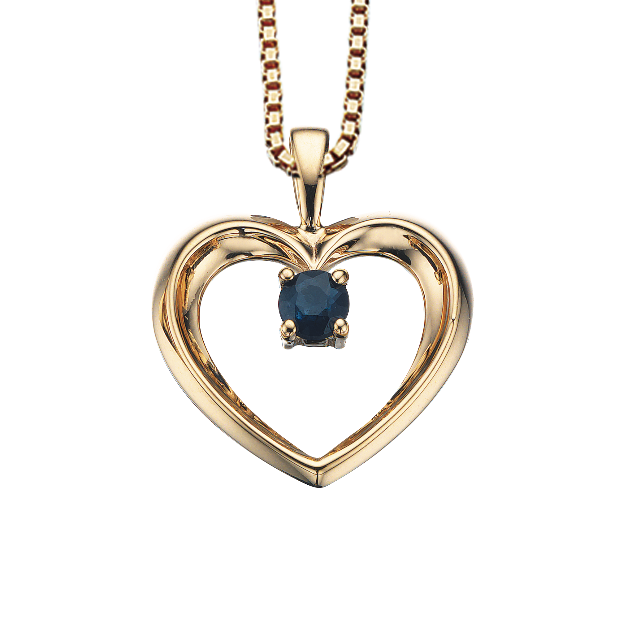 Scrouples Karat Guld Vedhæng Med Safir 210105 - Scrouples Halskæder  - 1233690074252