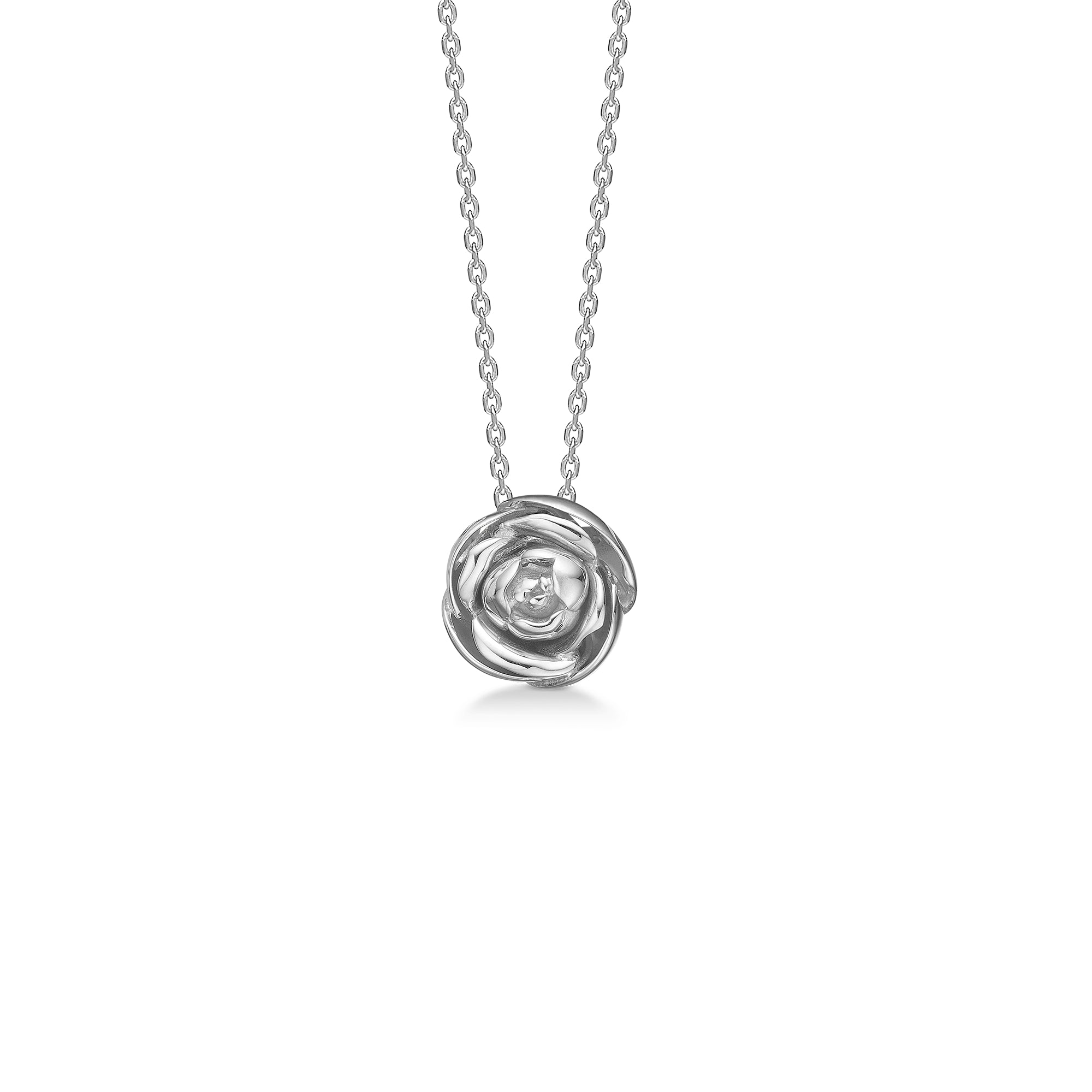 Rosa Mads Lie Sølv Halskæde Med Rose 2120156 - Mads Z Halskæder  - 1233690230795