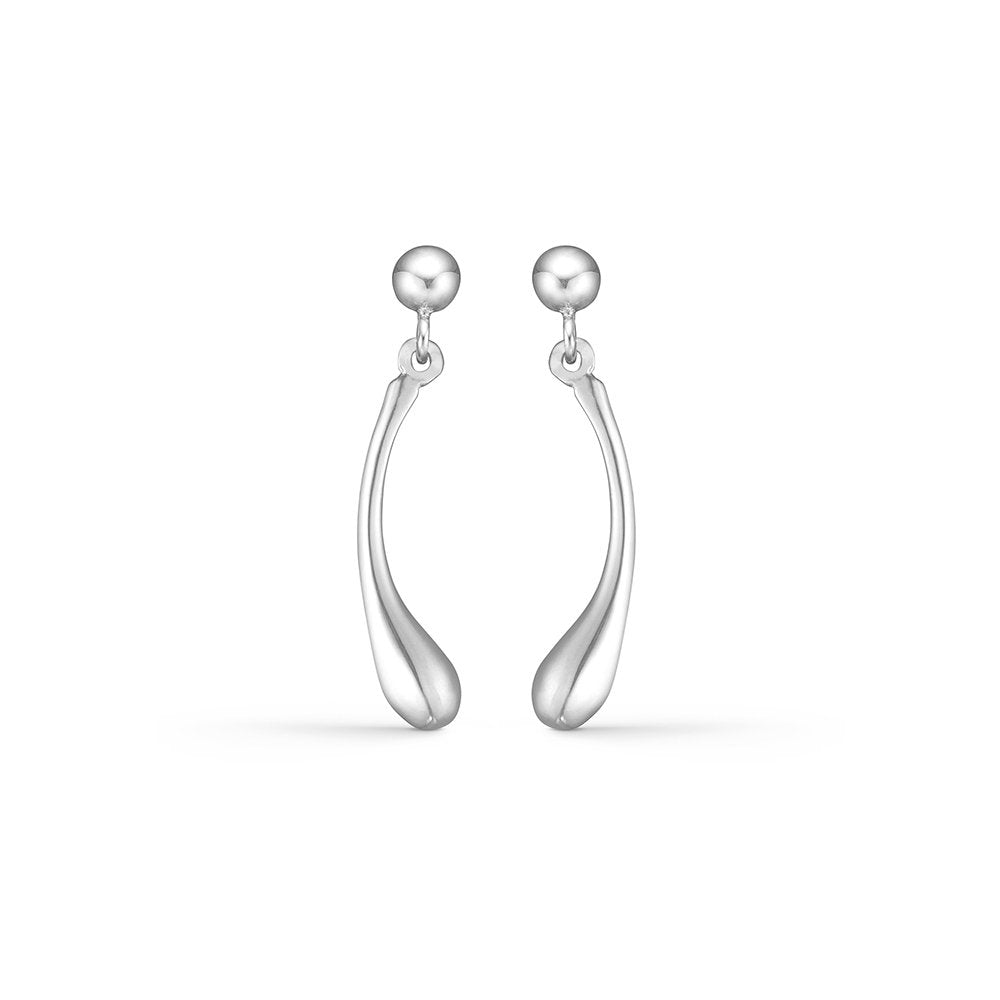 Randers Sølv Dråbe ørehængere Sølv 245213 - Randers Sølv Øreringe  - 1233690234366